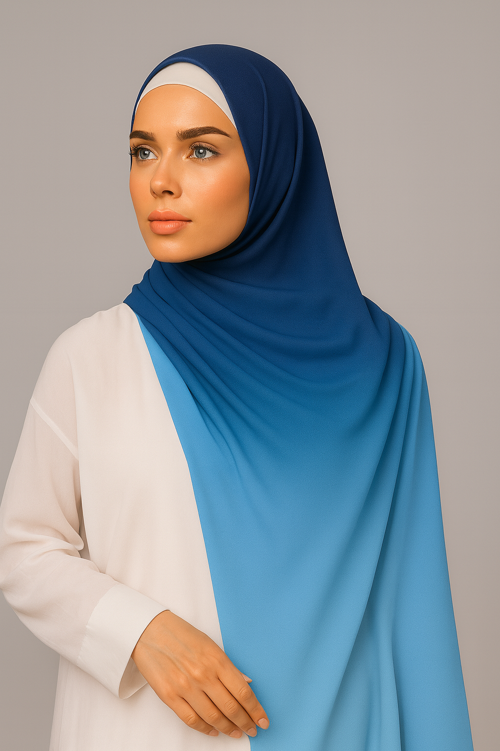 Ombre Dual Shade Hijab - 002