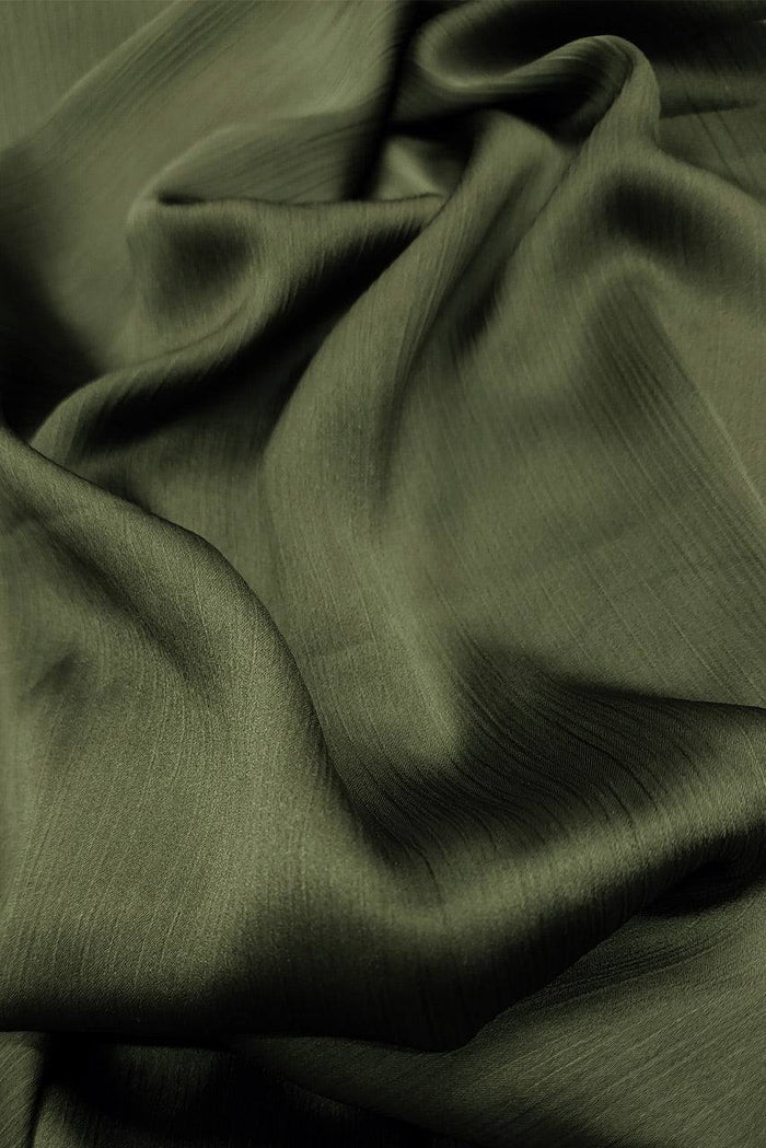 Premium Crinkle Silk Hijab - Green Sapphire