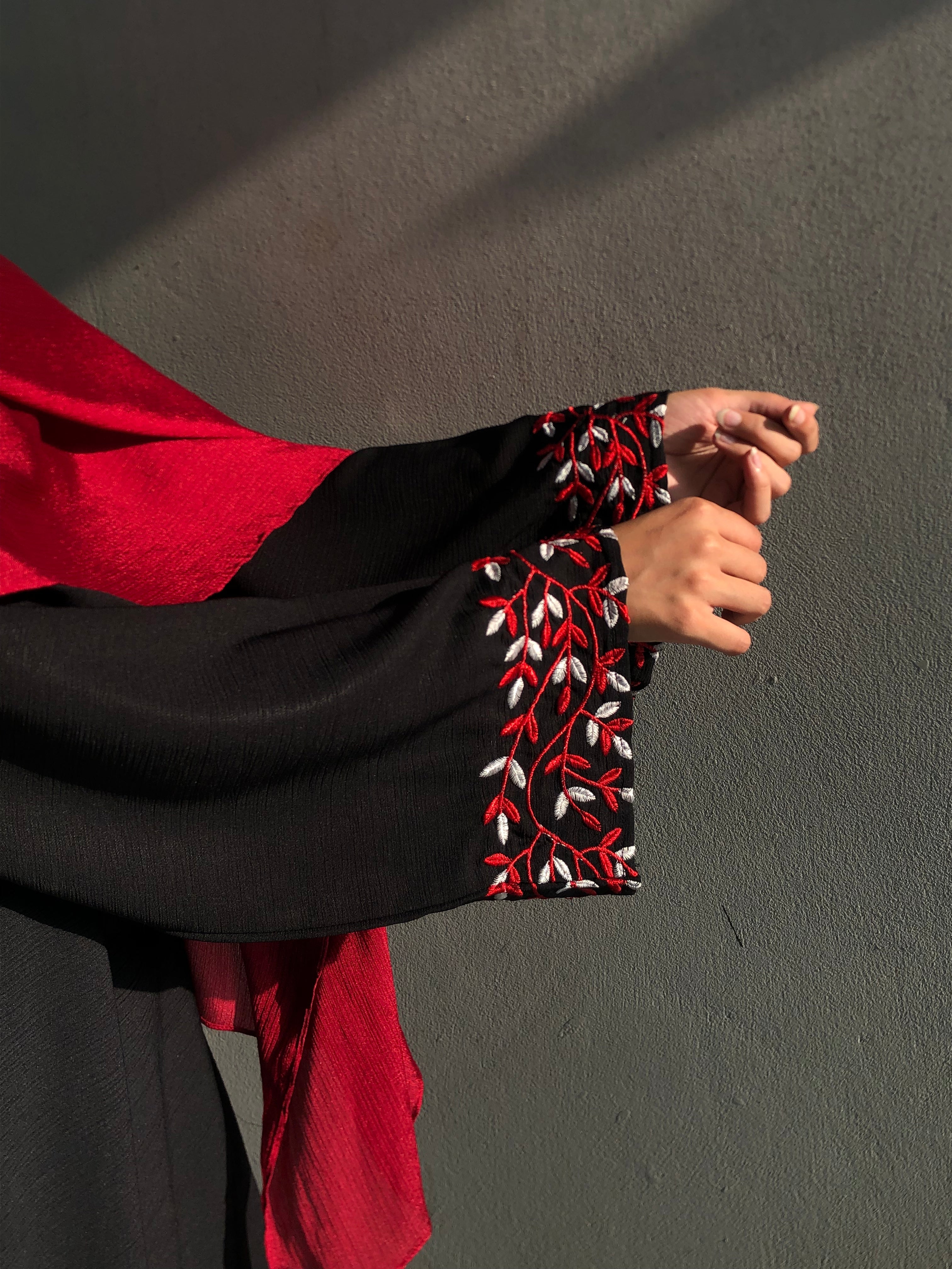 ORCHID - Embroidered Abaya