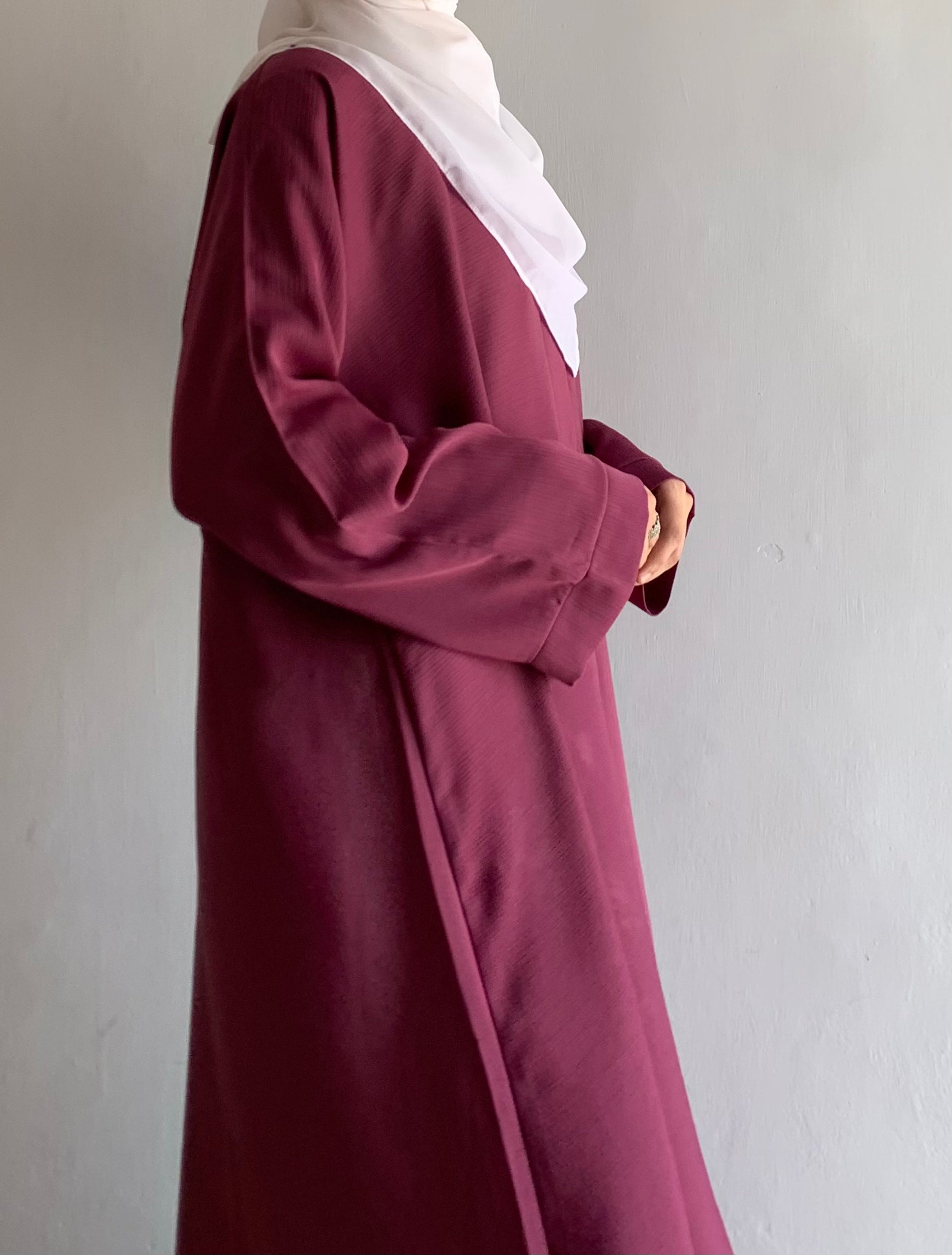 Everyday Front Open Abaya - Vine