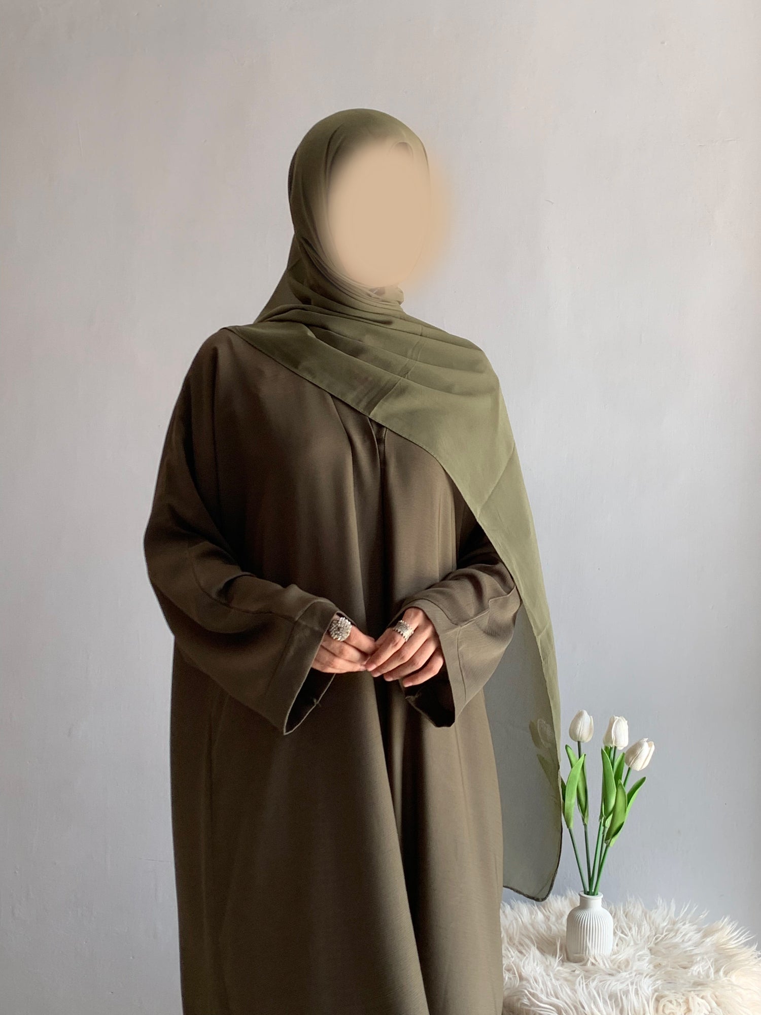 Everyday Front Open Abaya - Dusk