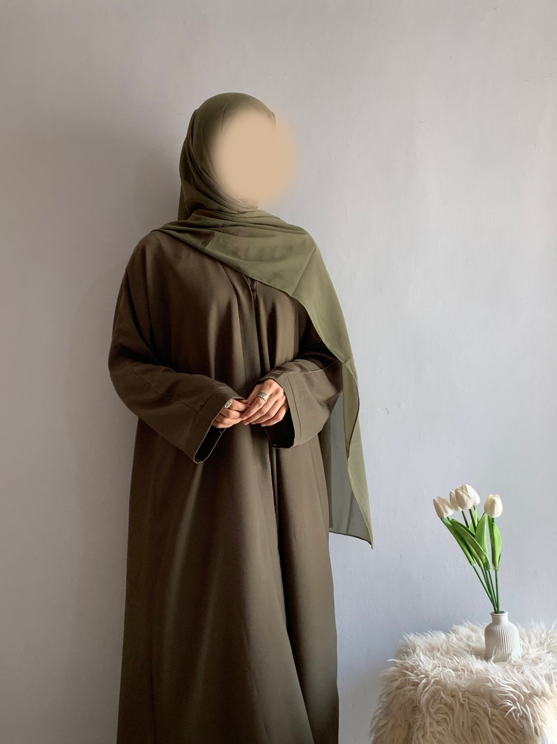 Everyday Front Open Abaya - Dusk