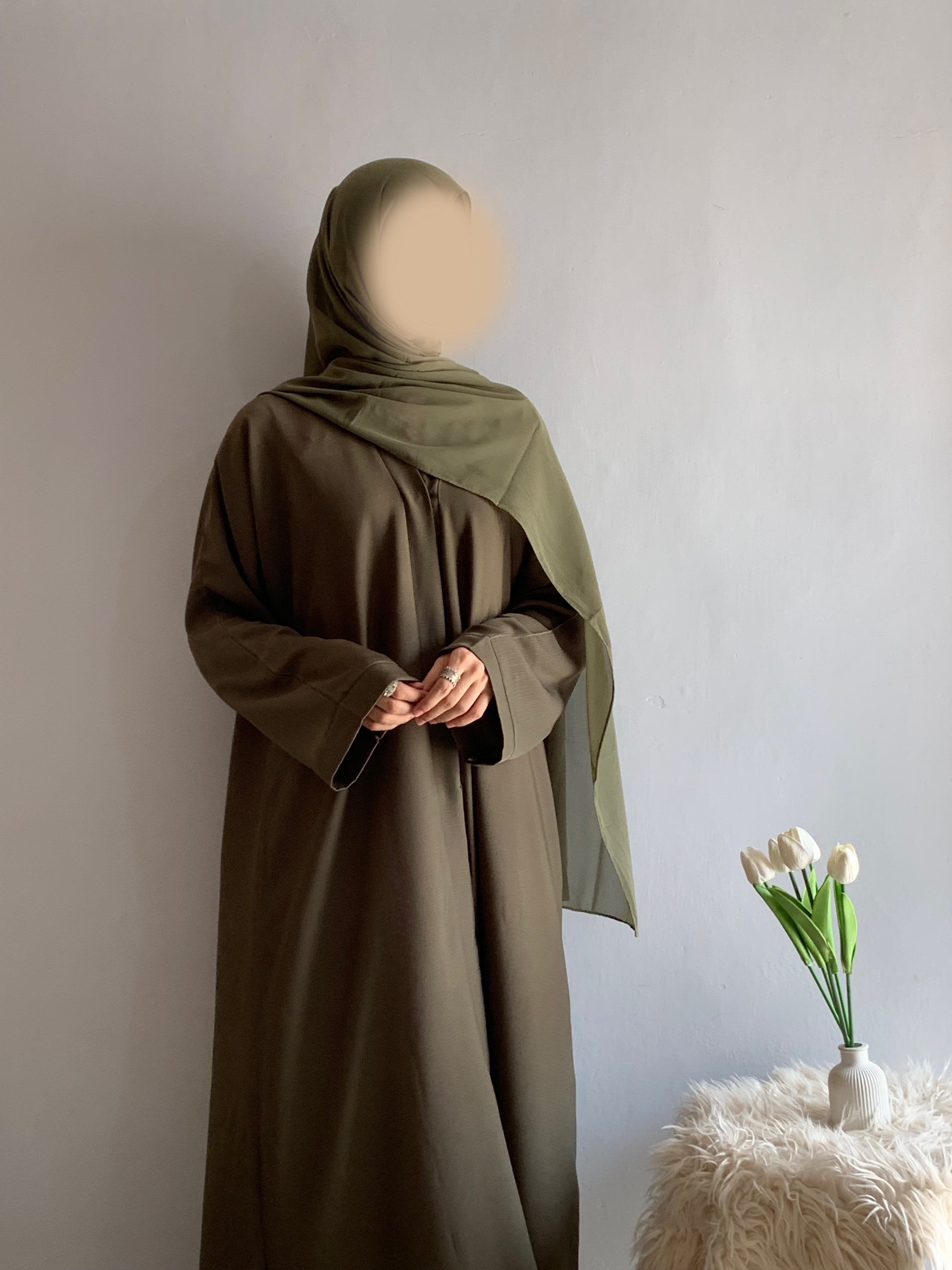 Everyday Front Open Abaya - Dusk