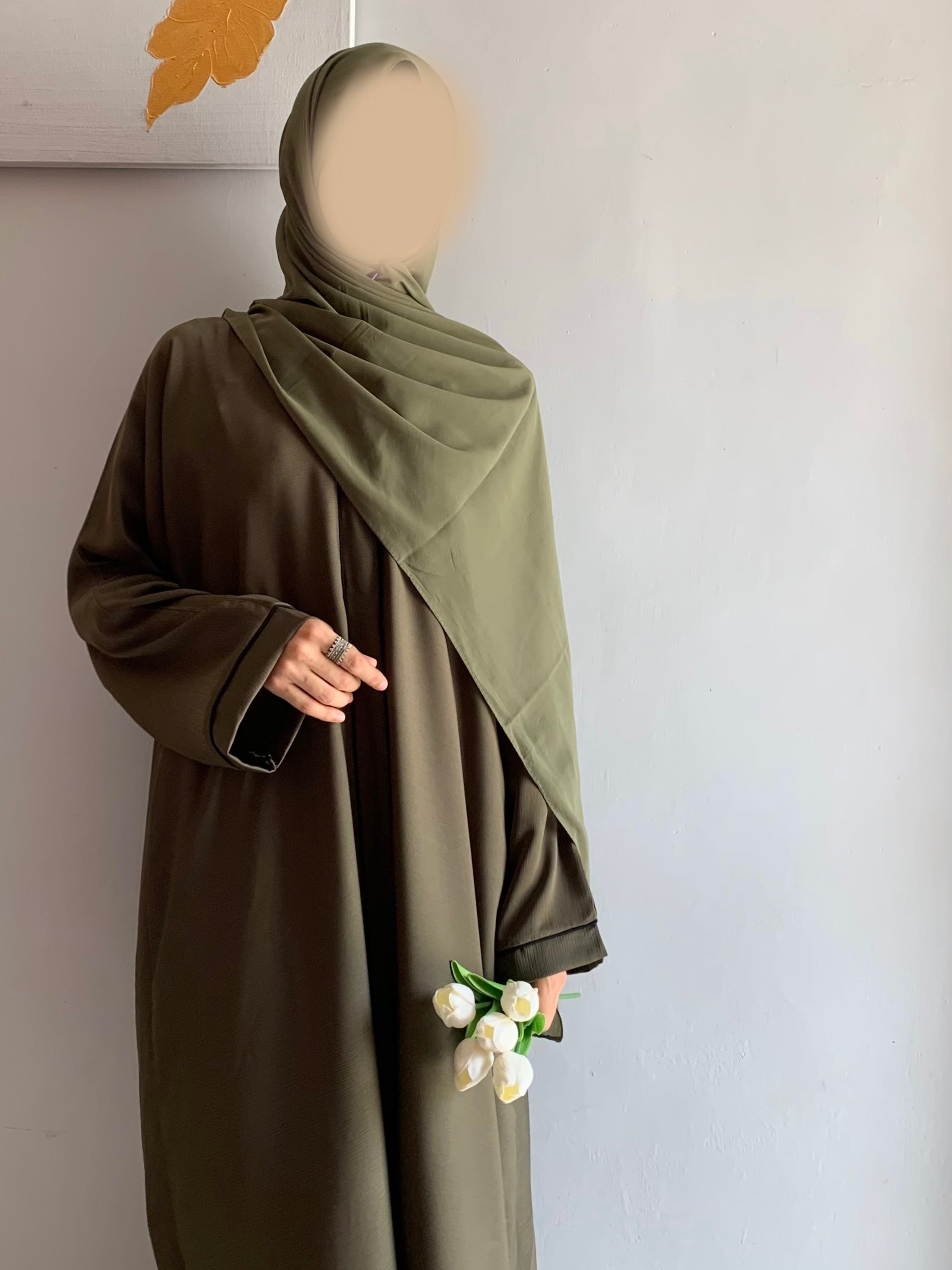 Everyday Front Open Abaya - Dusk