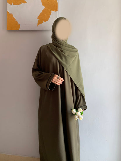 Everyday Front Open Abaya - Dusk