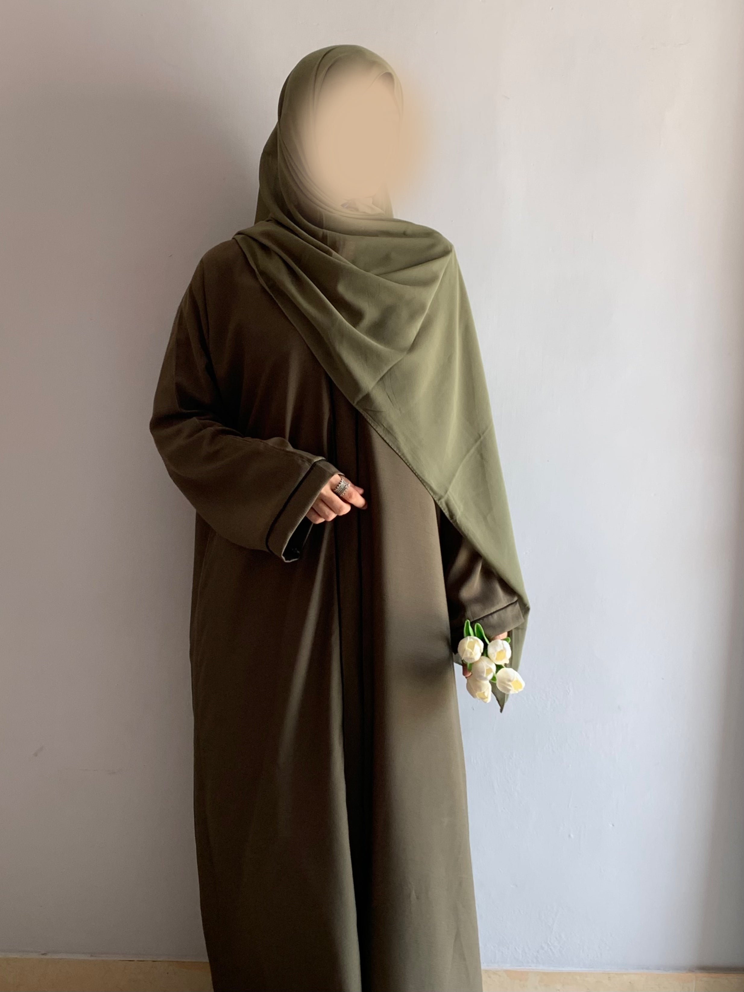 Everyday Front Open Abaya - Dusk