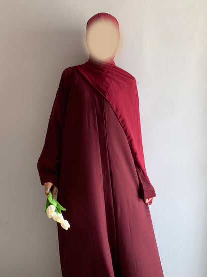 Everyday Front Open Abaya - Vine