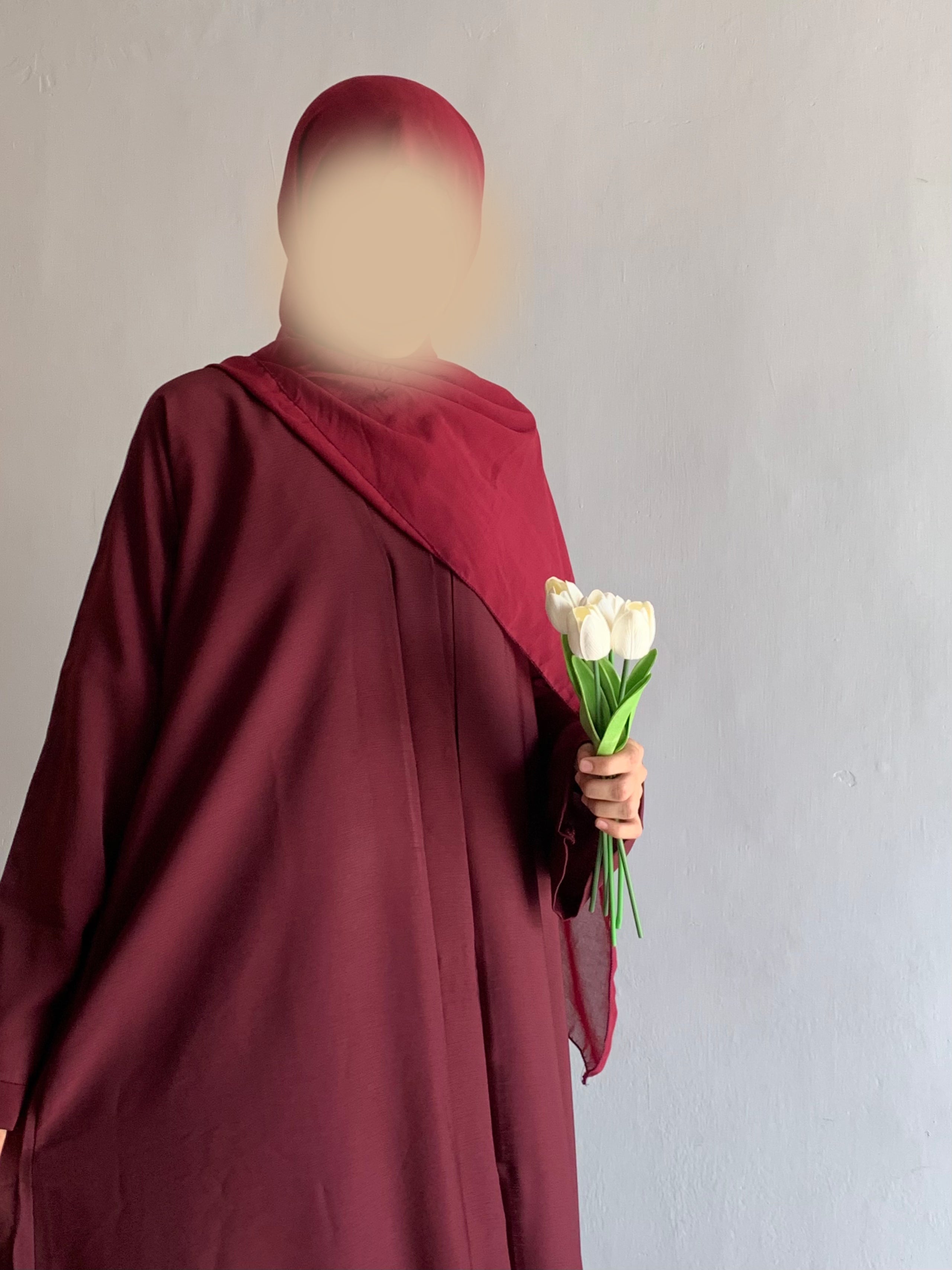 Everyday Front Open Abaya - Vine