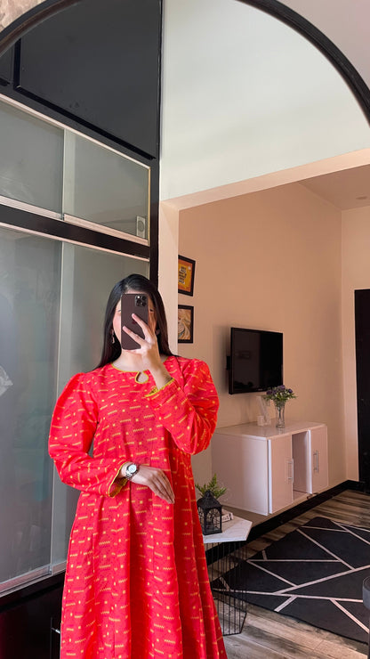 Flora - Long A-line Dress