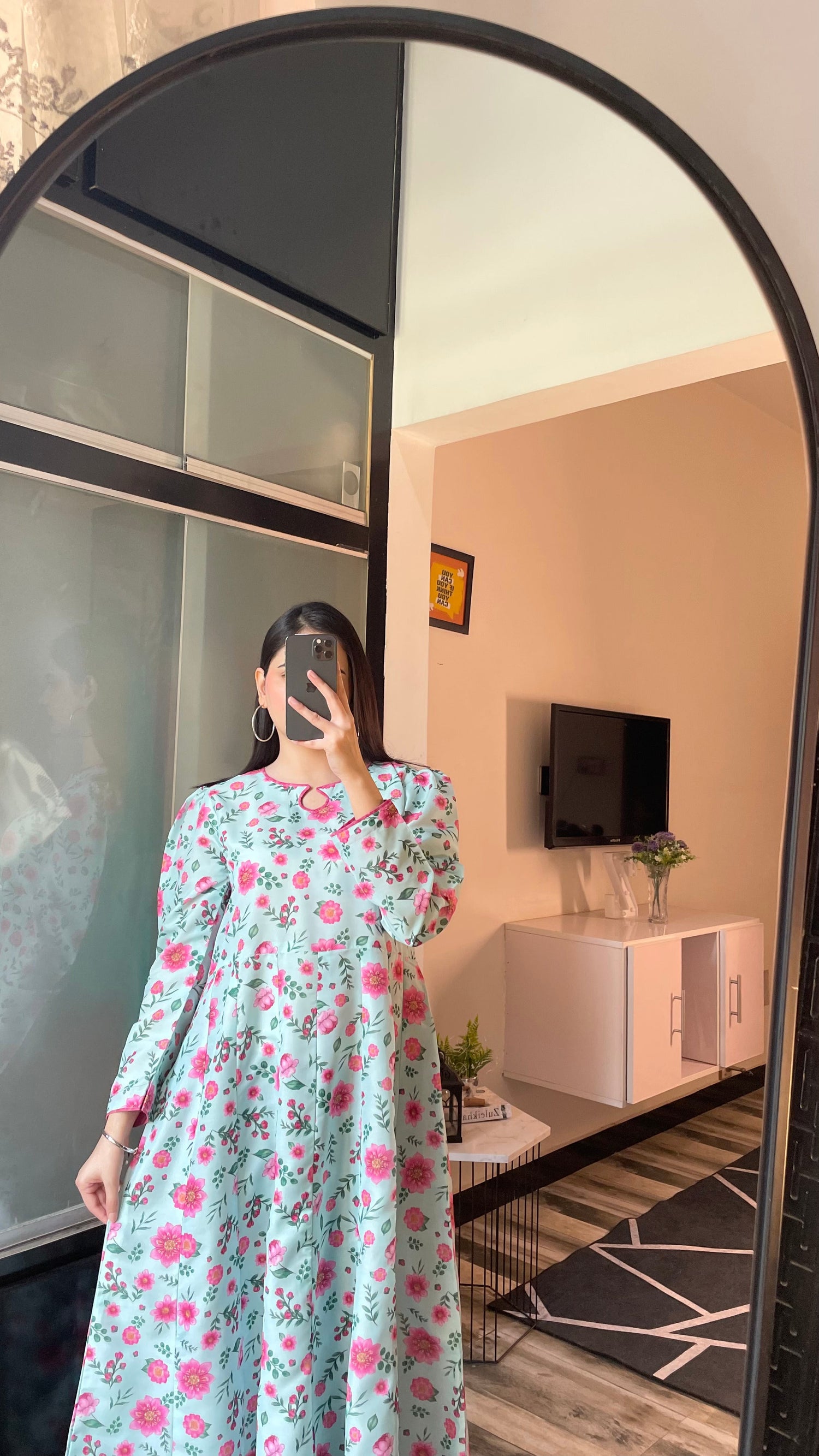 Azure - Long A-line Dress