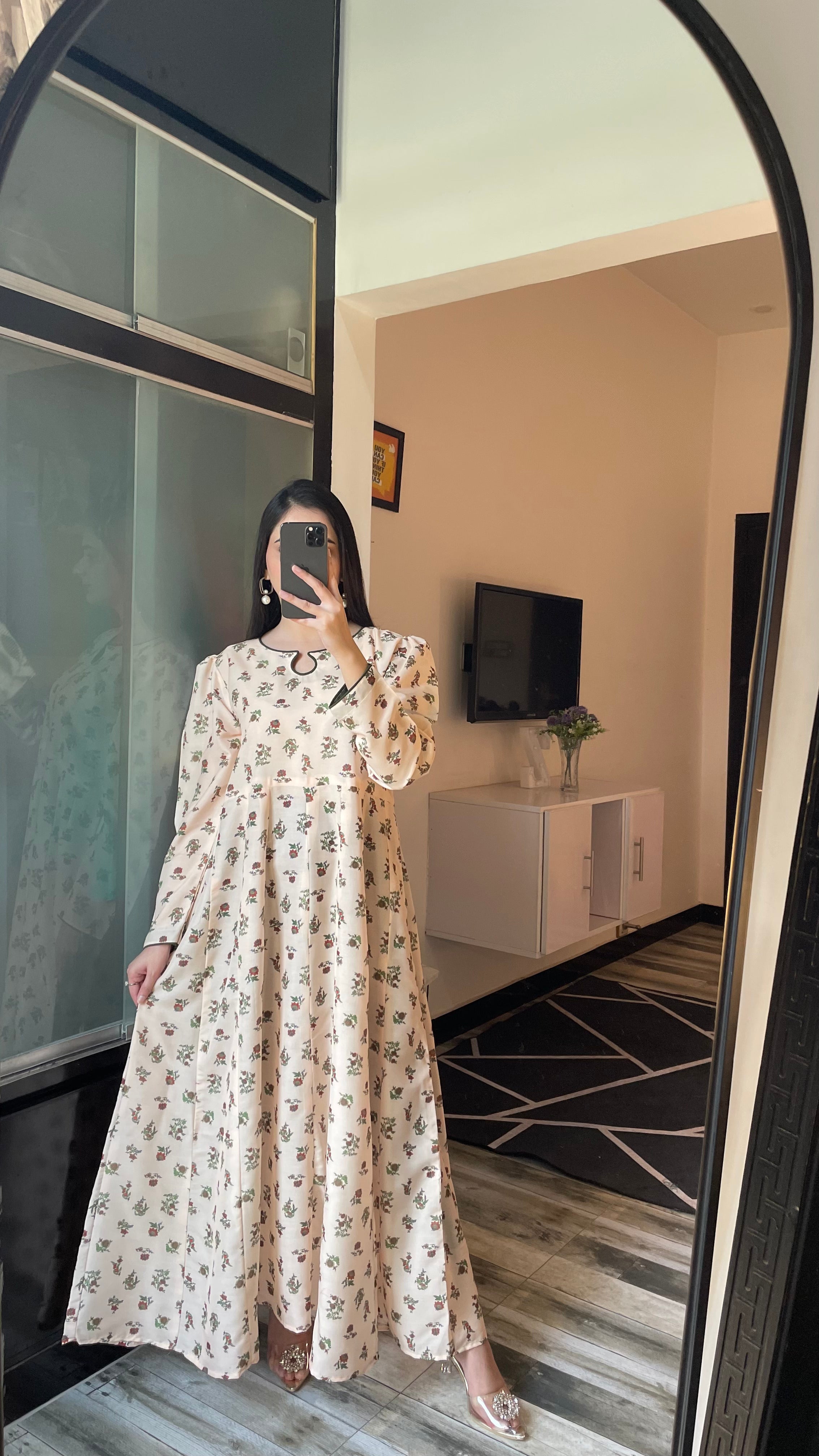 Floret - Long A-line Dress