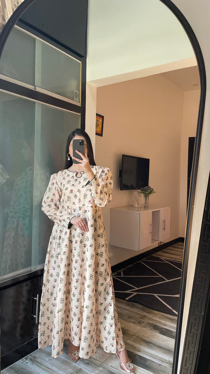 Floret - Long A-line Dress