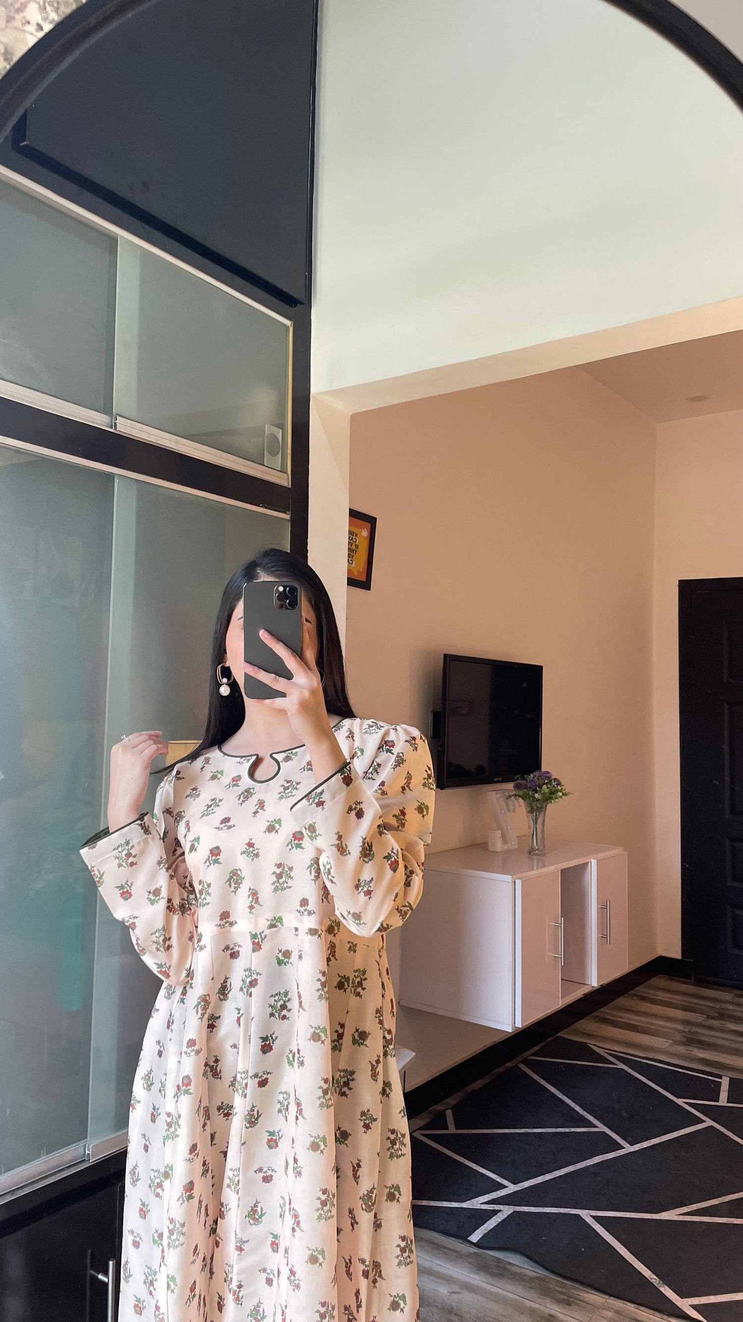 Floret - Long A-line Dress