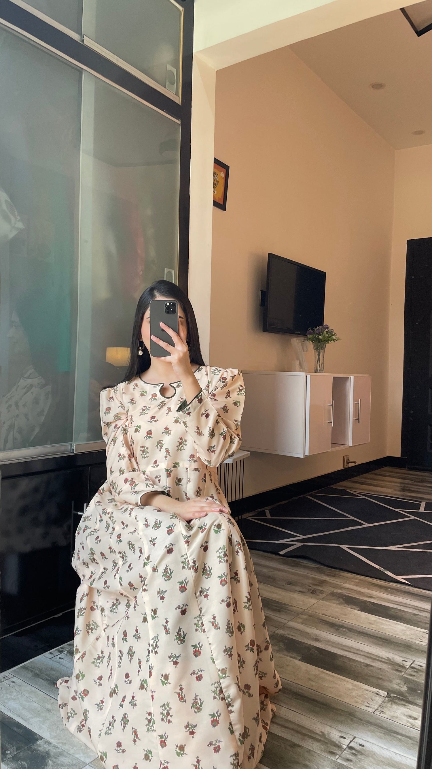 Floret - Long A-line Dress