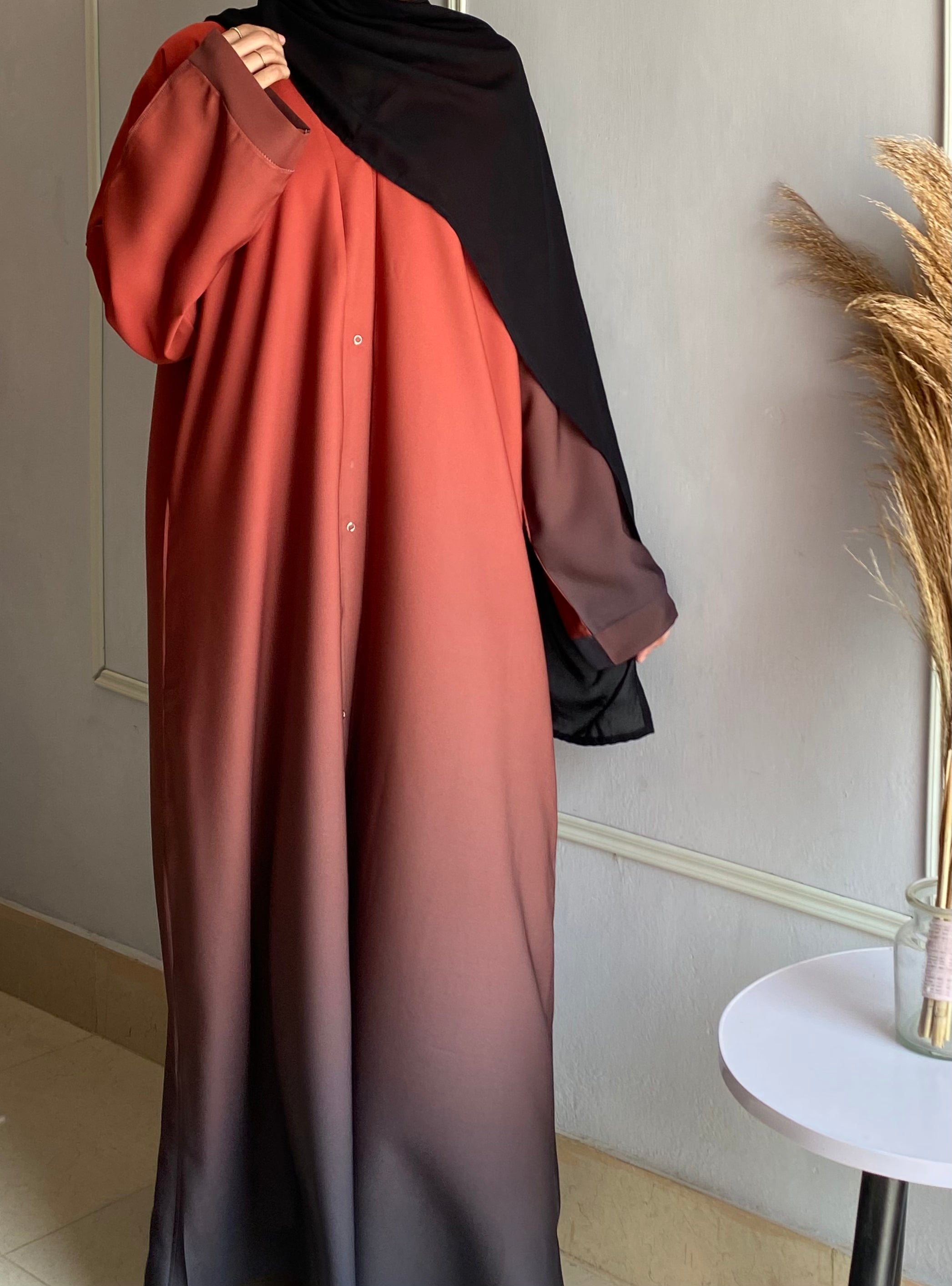 Ombre Serenity Abaya - Petal