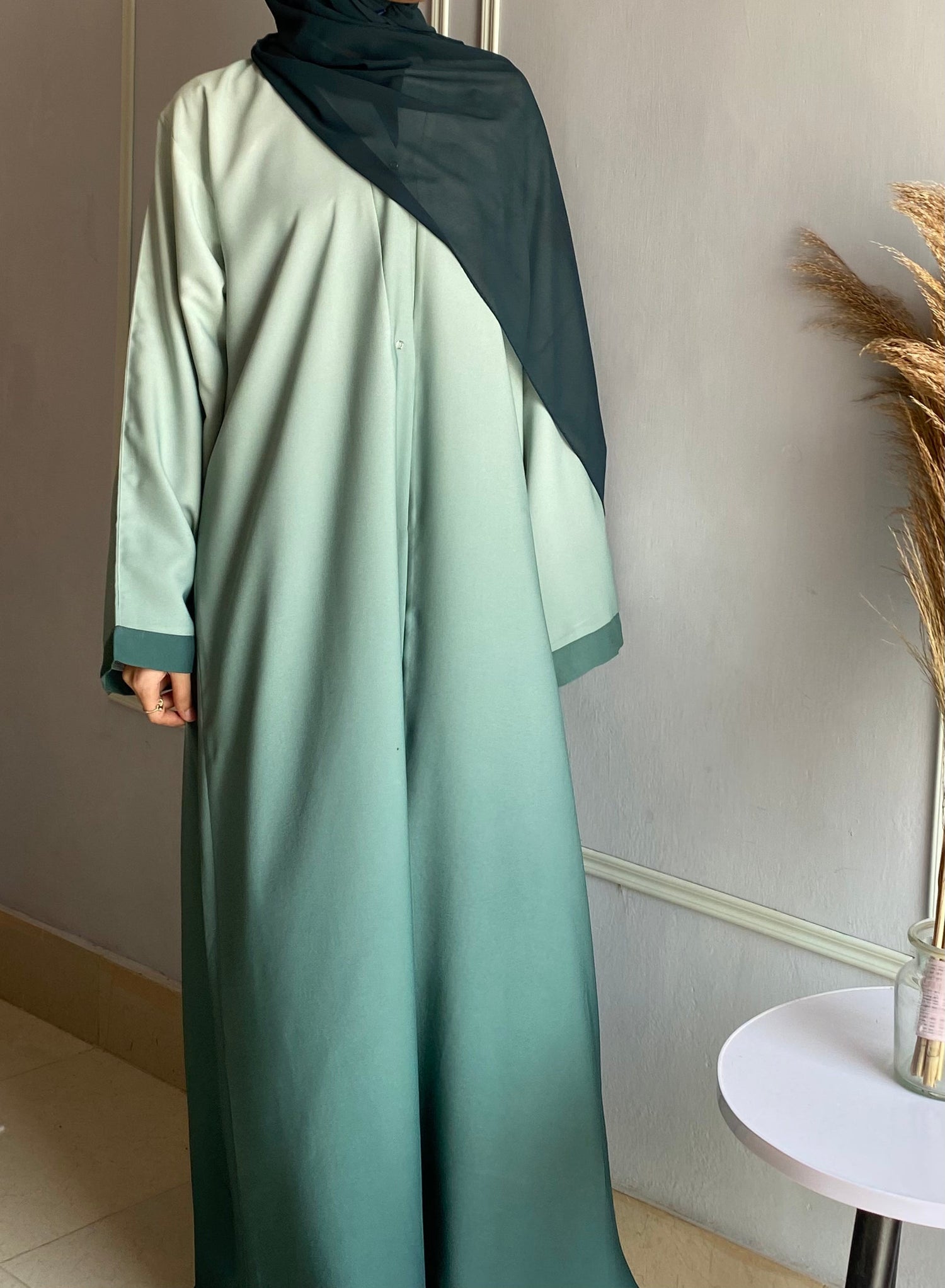Ombre Serenity Abaya - Sage