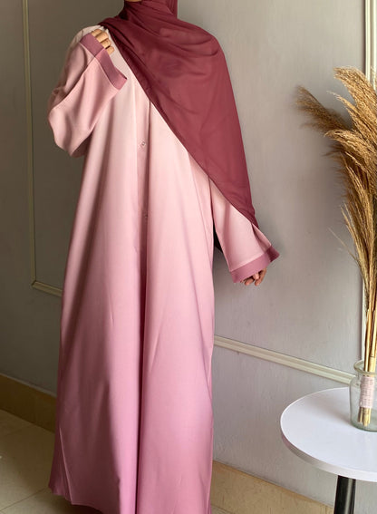 Ombre Serenity Abaya - Blush