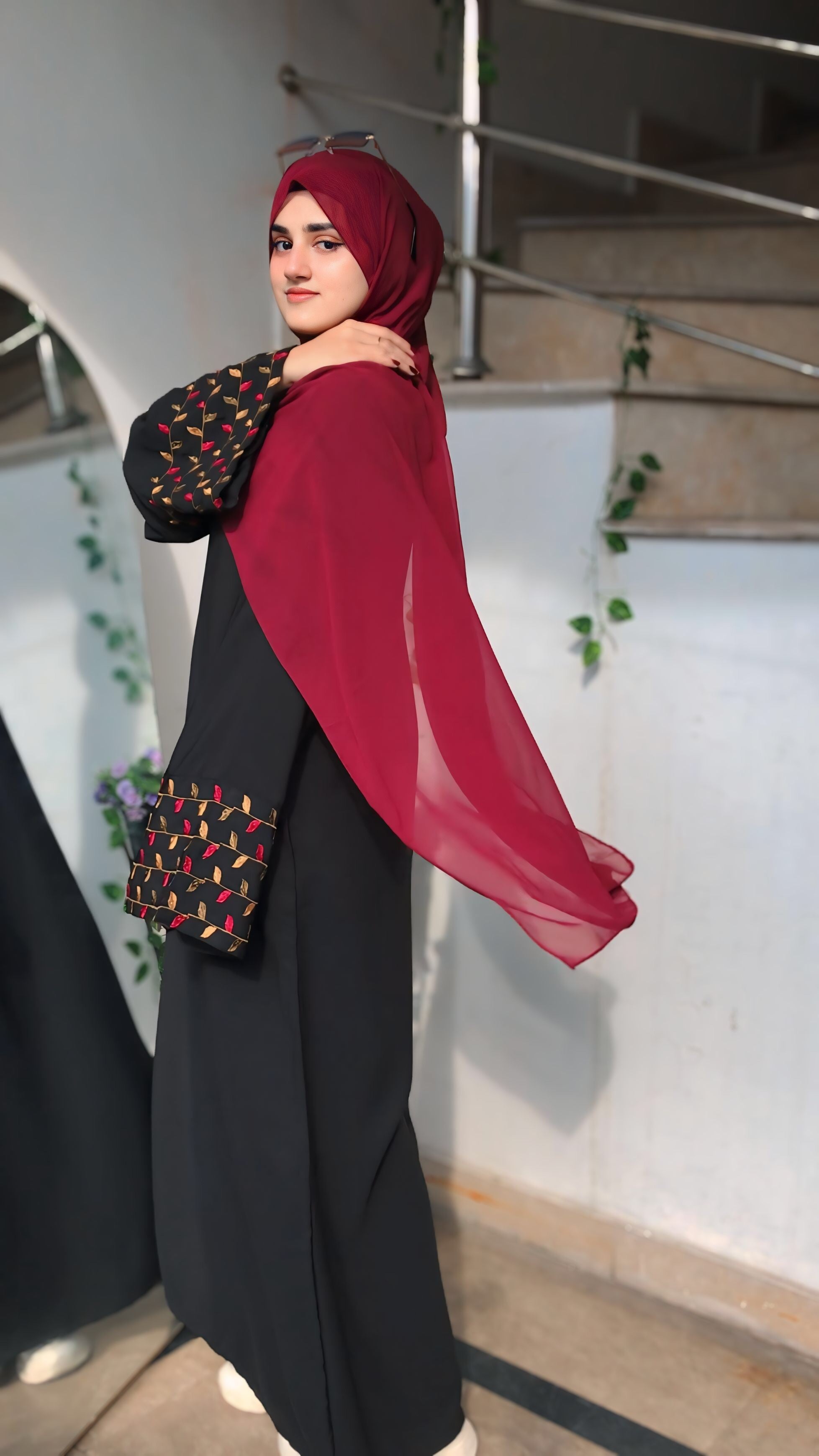 Tulip - Embroidered Abaya