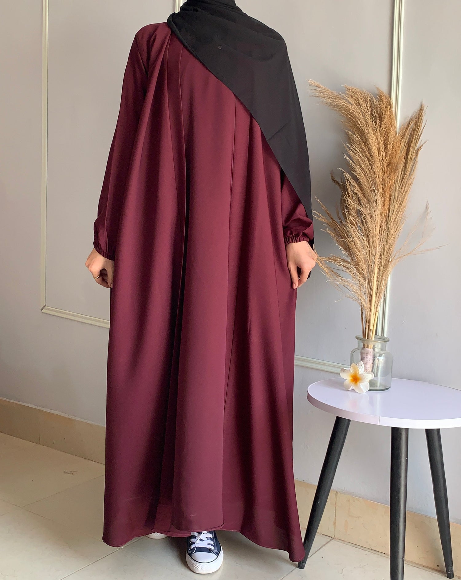Aira - Kimono Abaya with attached inner - Vine