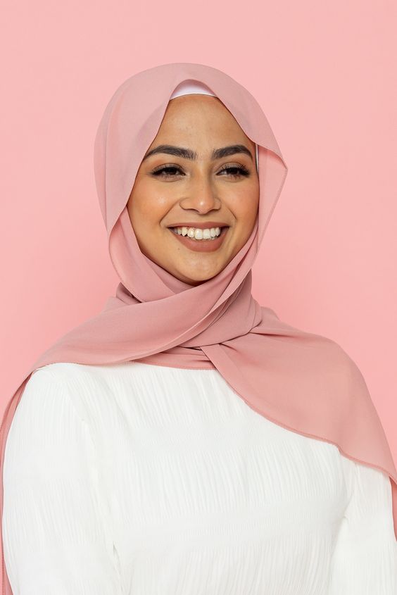 Essential Chiffon Hijab - Nude Pink