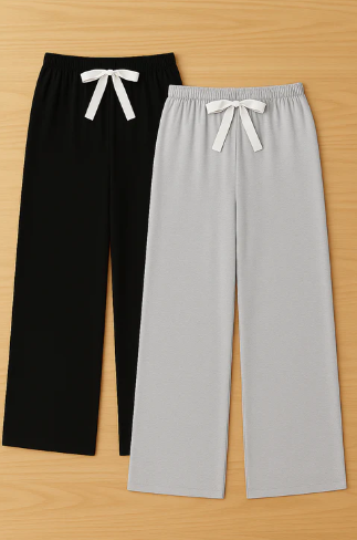 Pack of 2 Plain Summer Trousers