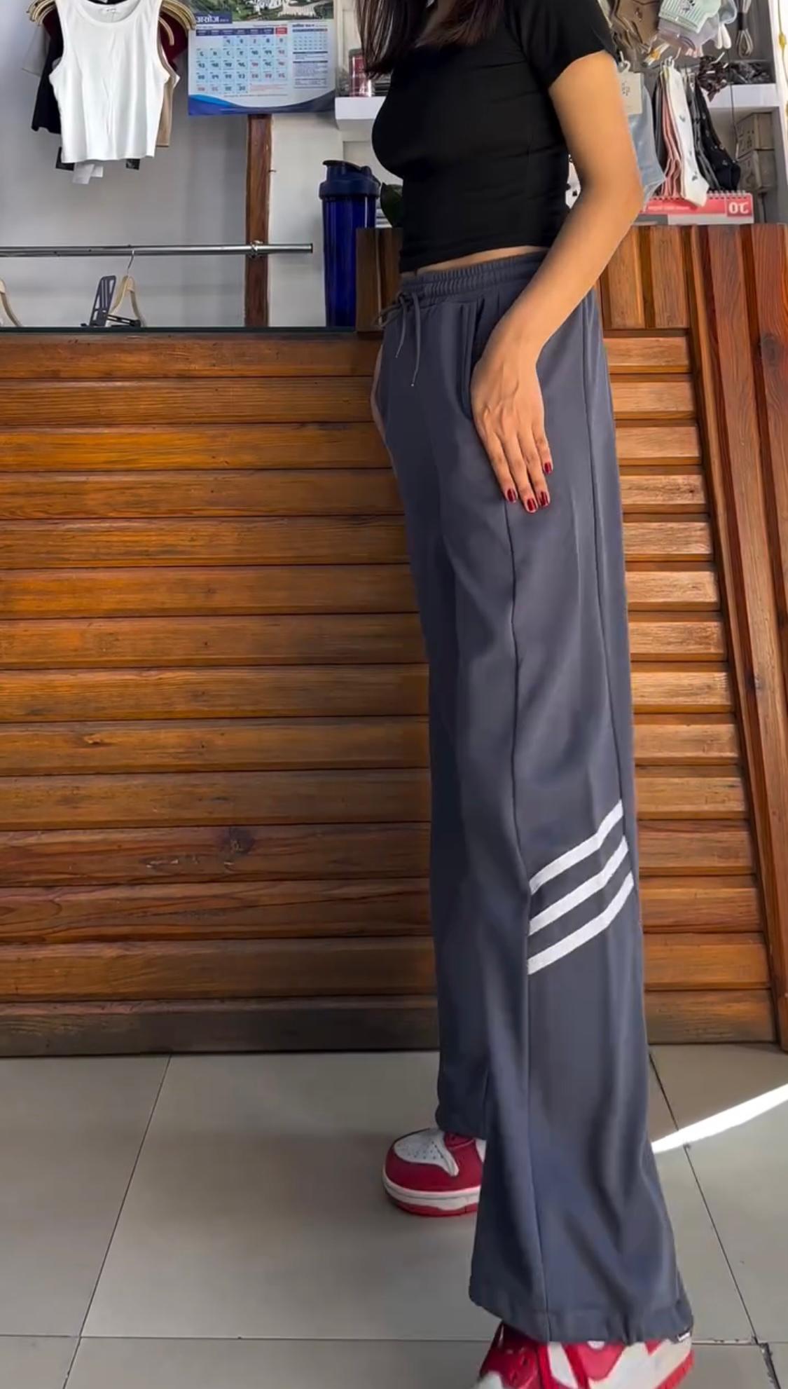 Striped Wide Leg Flapper