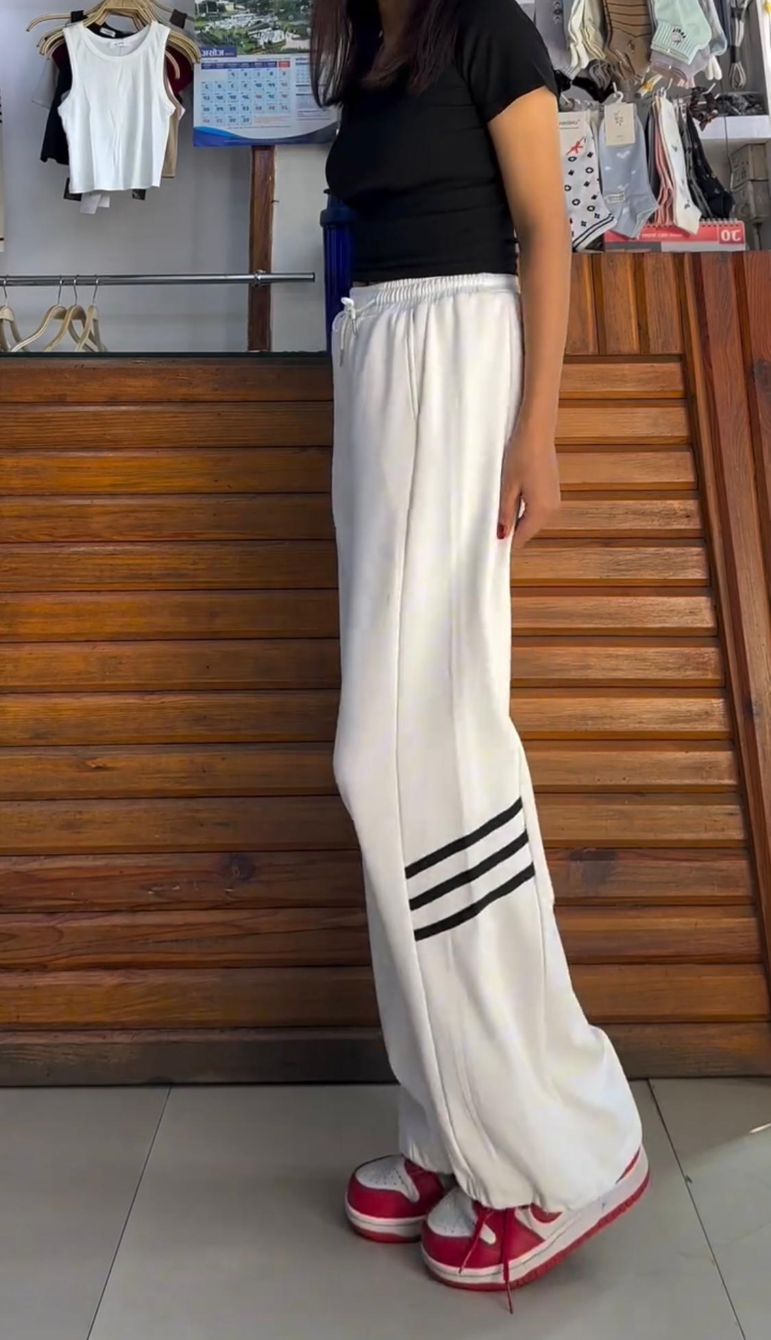 Striped Wide Leg Flapper