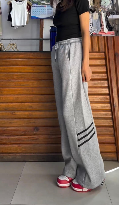 Striped Wide Leg Flapper