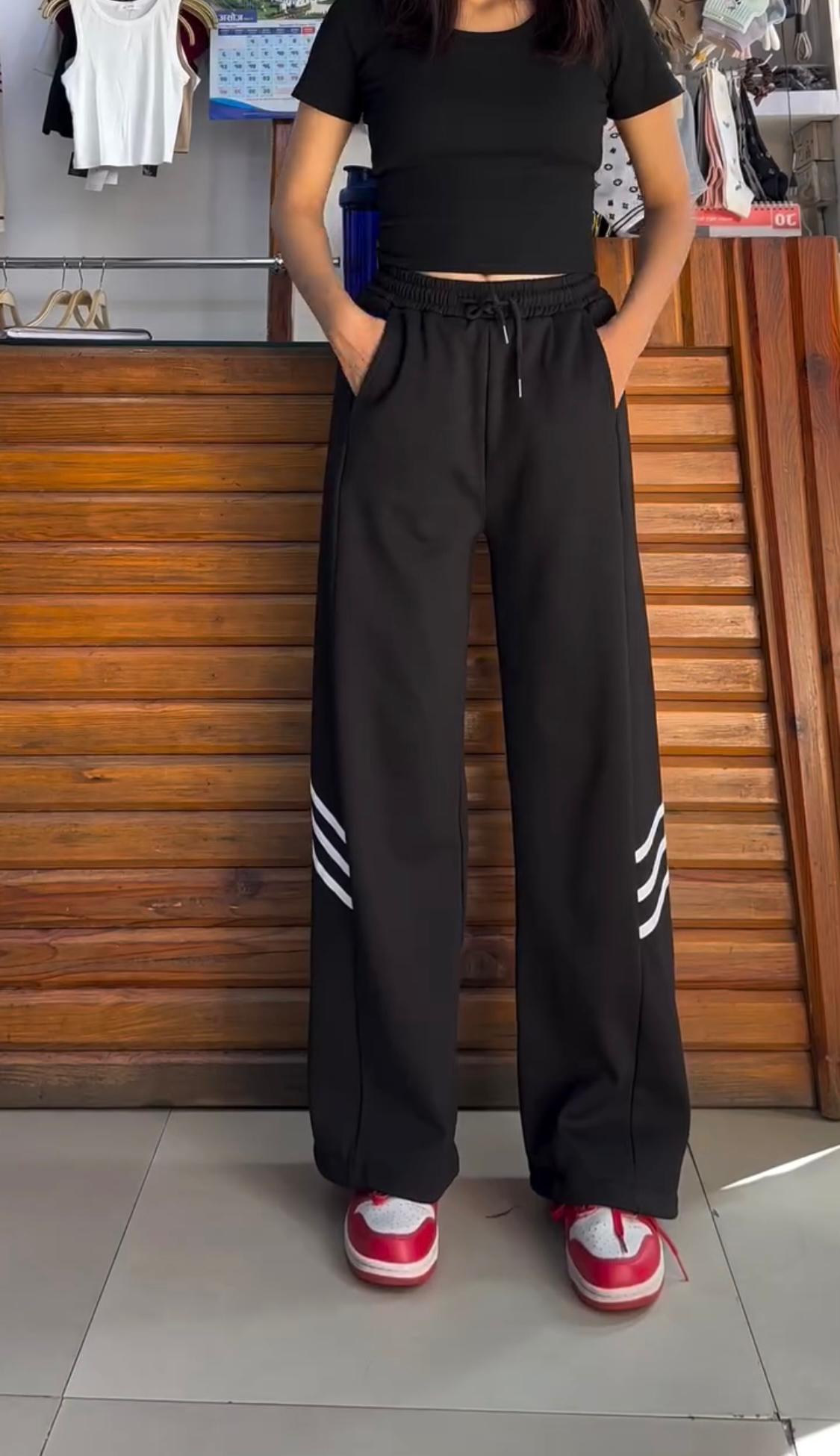 Striped Wide Leg Flapper