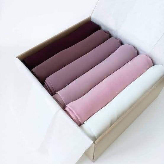 Georgette Hijabs - Pack of 5 (Click to pick colors)