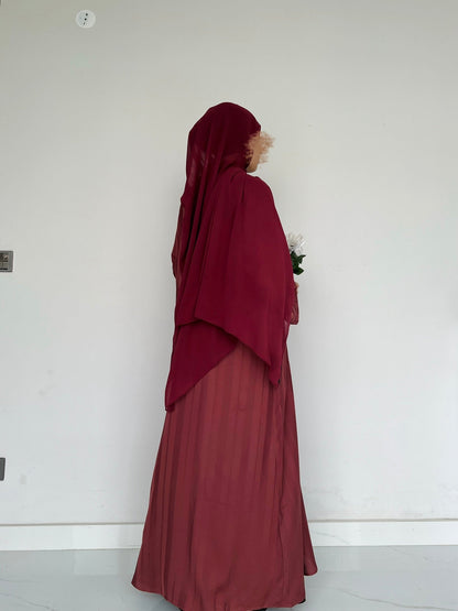 ZYRA - Nidha Luxe Abaya - Blush