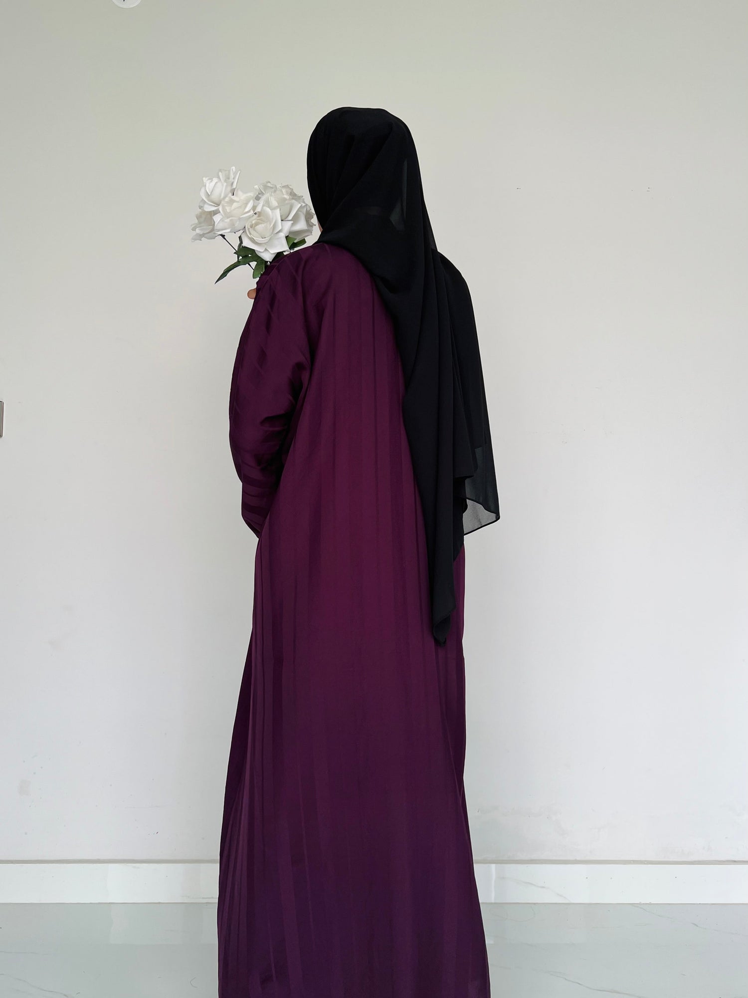 ZYRA - Nidha Luxe Abaya - Deep Purple