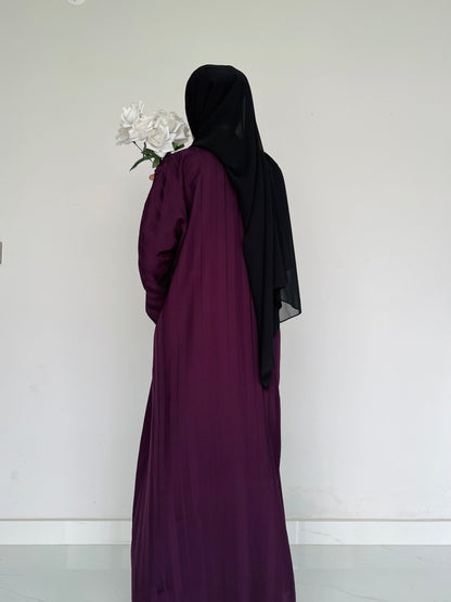 ZYRA - Nidha Luxe Abaya - Deep Purple