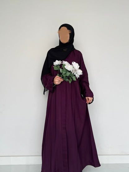ZYRA - Nidha Luxe Abaya - Deep Purple