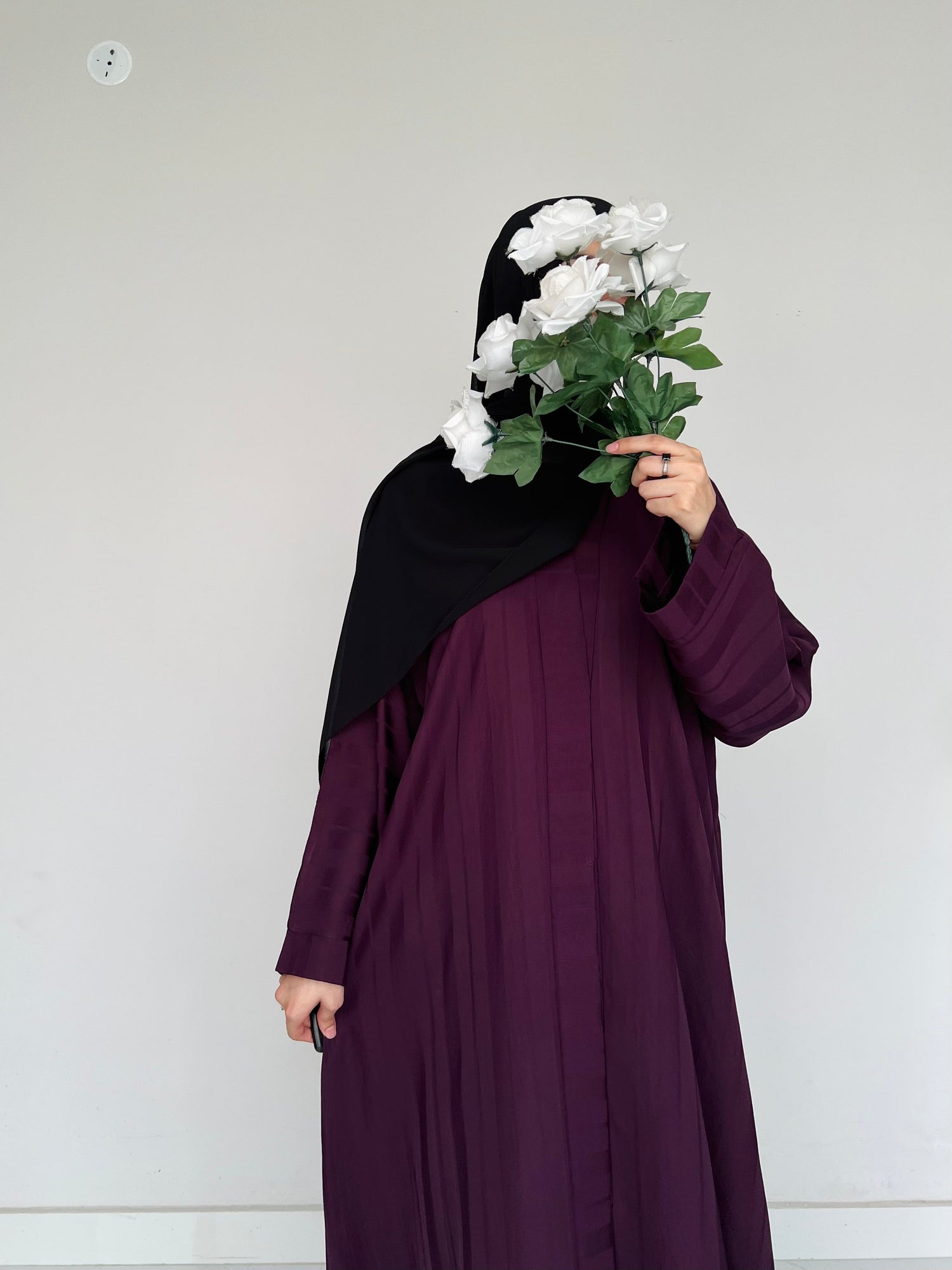 ZYRA - Nidha Luxe Abaya - Deep Purple