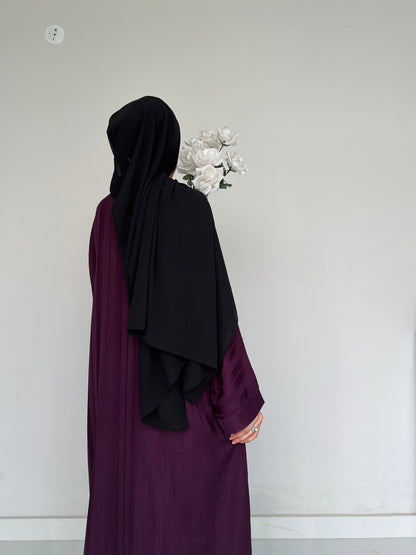 ZYRA - Nidha Luxe Abaya - Deep Purple
