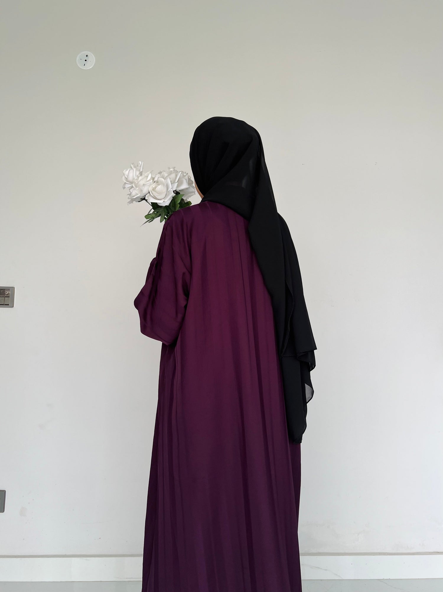 ZYRA - Nidha Luxe Abaya - Deep Purple