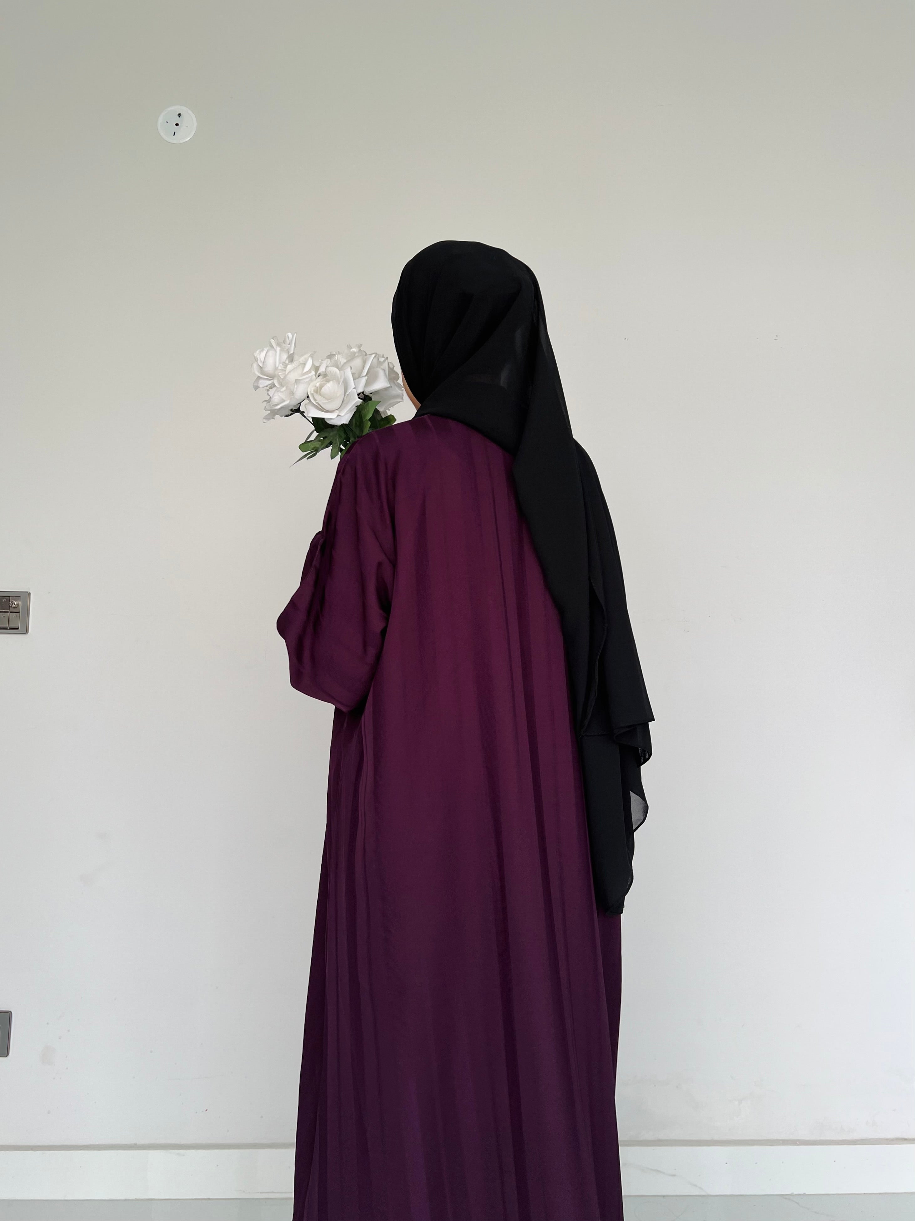 ZYRA - Nidha Luxe Abaya - Deep Purple