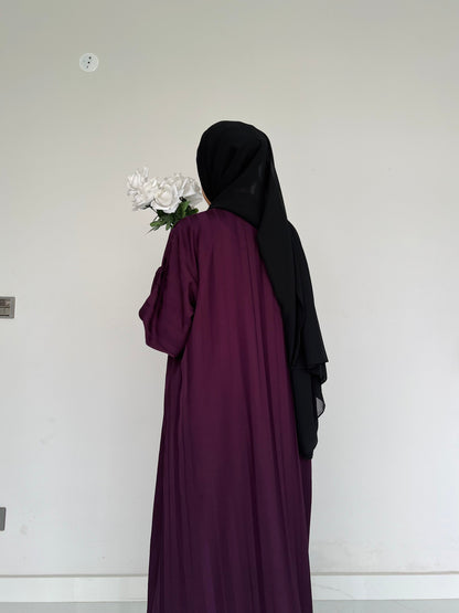 ZYRA - Nidha Luxe Abaya - Deep Purple