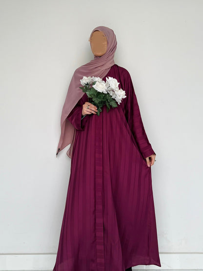 ZYRA - Nidha Luxe Abaya - Plum