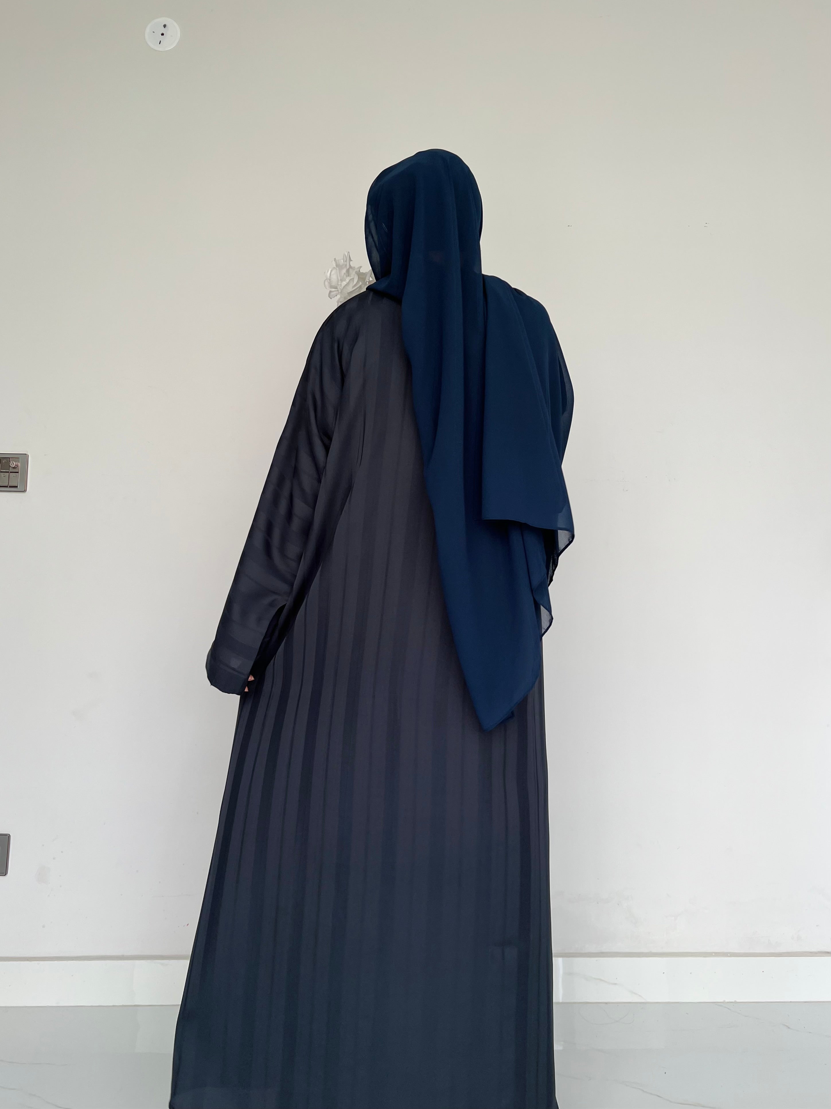 ZYRA - Nidha Luxe Abaya - Navy