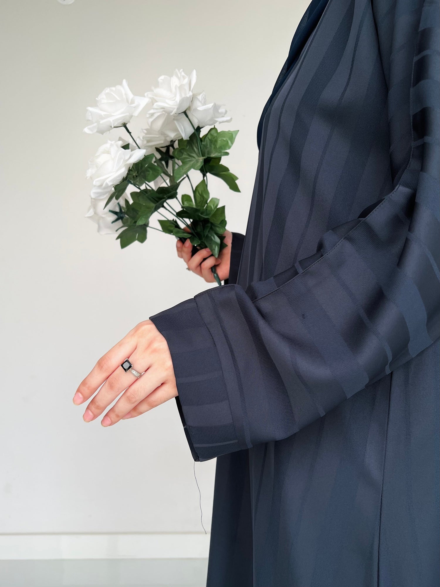 ZYRA - Nidha Luxe Abaya - Navy