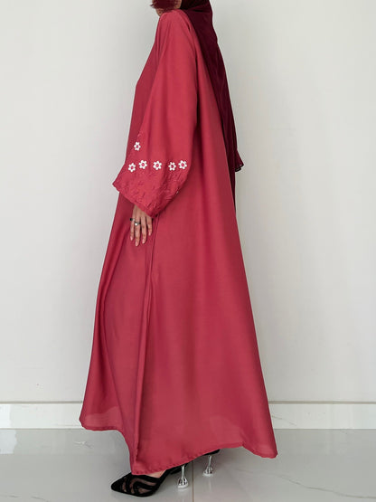 Meadow Mist - Front Closed Abaya - Blush